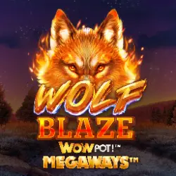 Wolf Blaze Wowpot Megaways slot game at Jackpot City Casino Canada